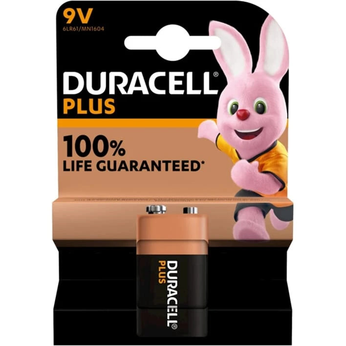Duracell batterij Plus 100% extra life MN1604/6LR61 9v BP1 - AE-trading
