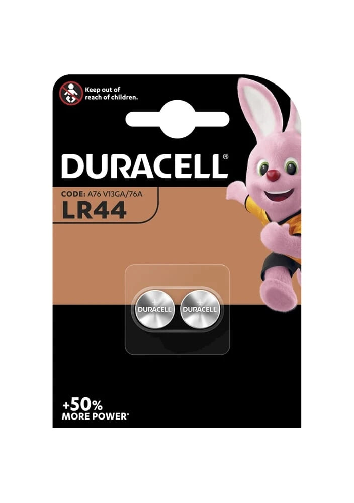 Duracell batterij LR44 1.5V krt (2) - AE-trading
