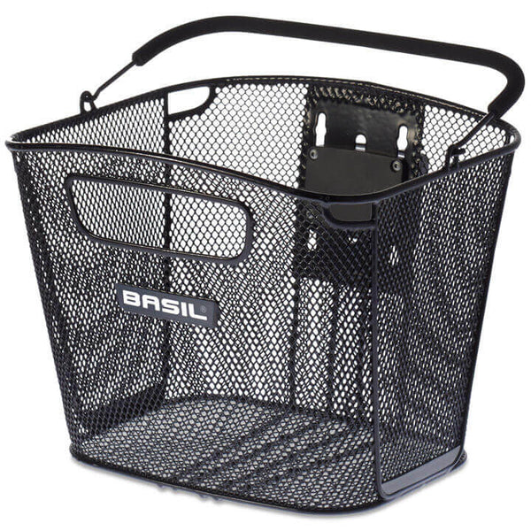Basil mand Bold front KF 26L zwart 34x28x27cm - AE-trading