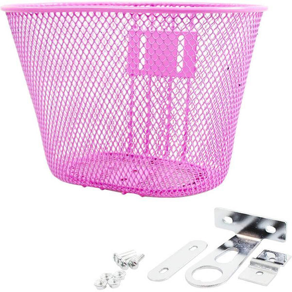 Piazza fietsmandje klein 7,5L roze 25,5x17,5x17cm - AE-trading