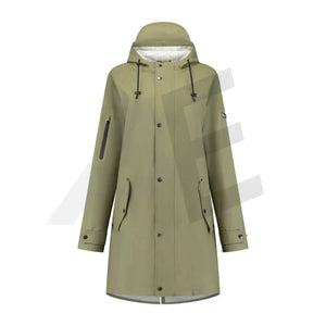 Mirage Rainfall trenchcoat soft touch L olive-green - AE-trading