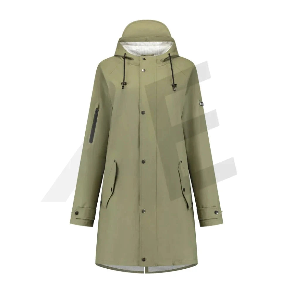 Mirage Rainfall trenchcoat soft touch XL olive-green - AE-trading