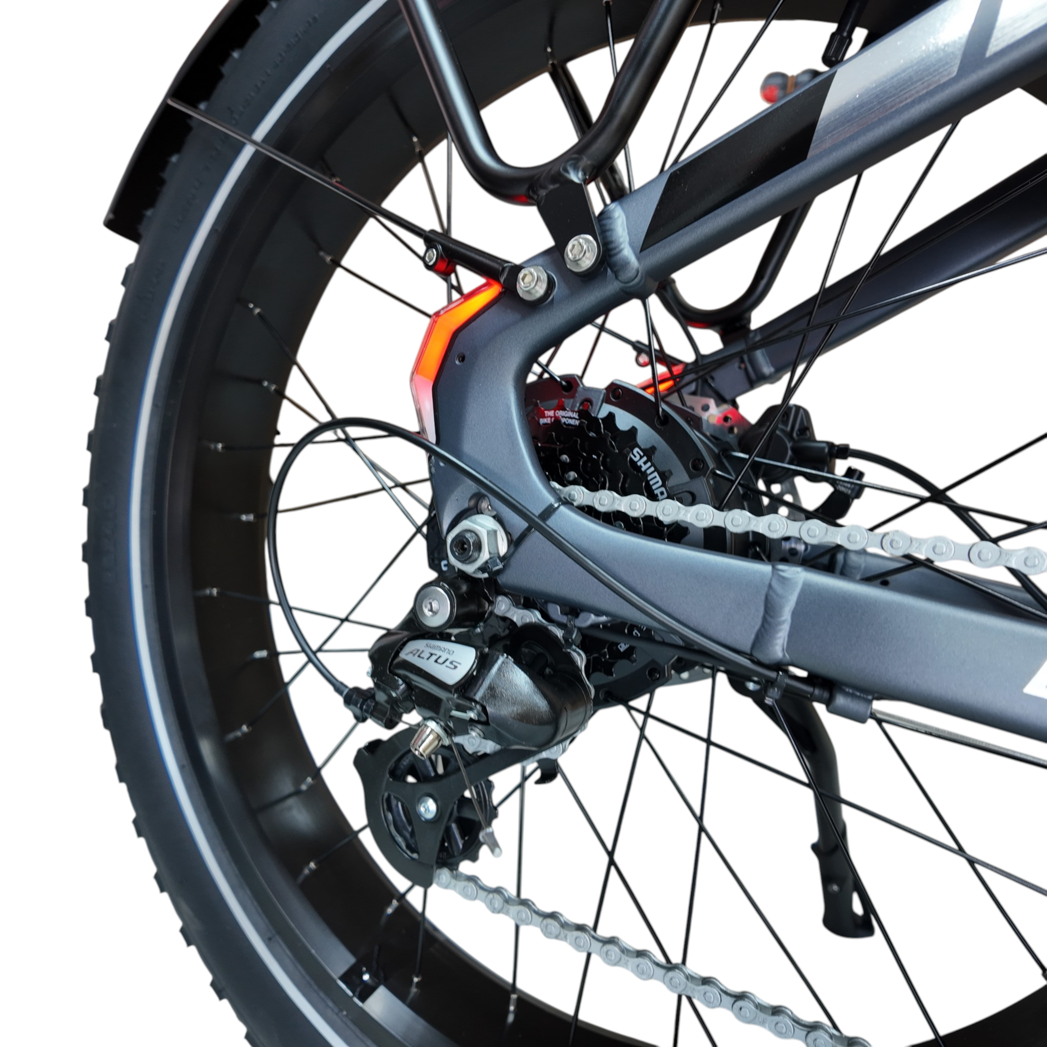 Mokwheel Basalt Mountainbike Fatbike – Asgrijs – 720Wh - AE-trading