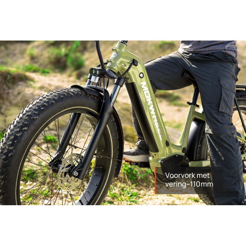 Mokwheel Basalt ST 2.0 – Donkerblauw – 940Wh – Elektrische Fatbike - AE-trading
