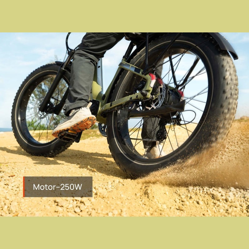 Mokwheel Basalt ST 2.0 – Groen – Elektrische Fatbike – 26x4.0 banden – 940Wh accu – 250W motor – Hydraulische schijfremmen - AE-trading