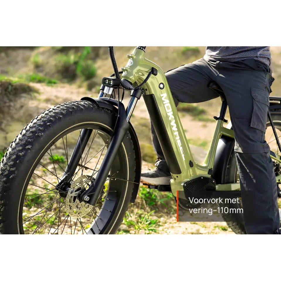 Mokwheel Basalt Mountainbike Fatbike – Zwart – 720Wh - AE-trading