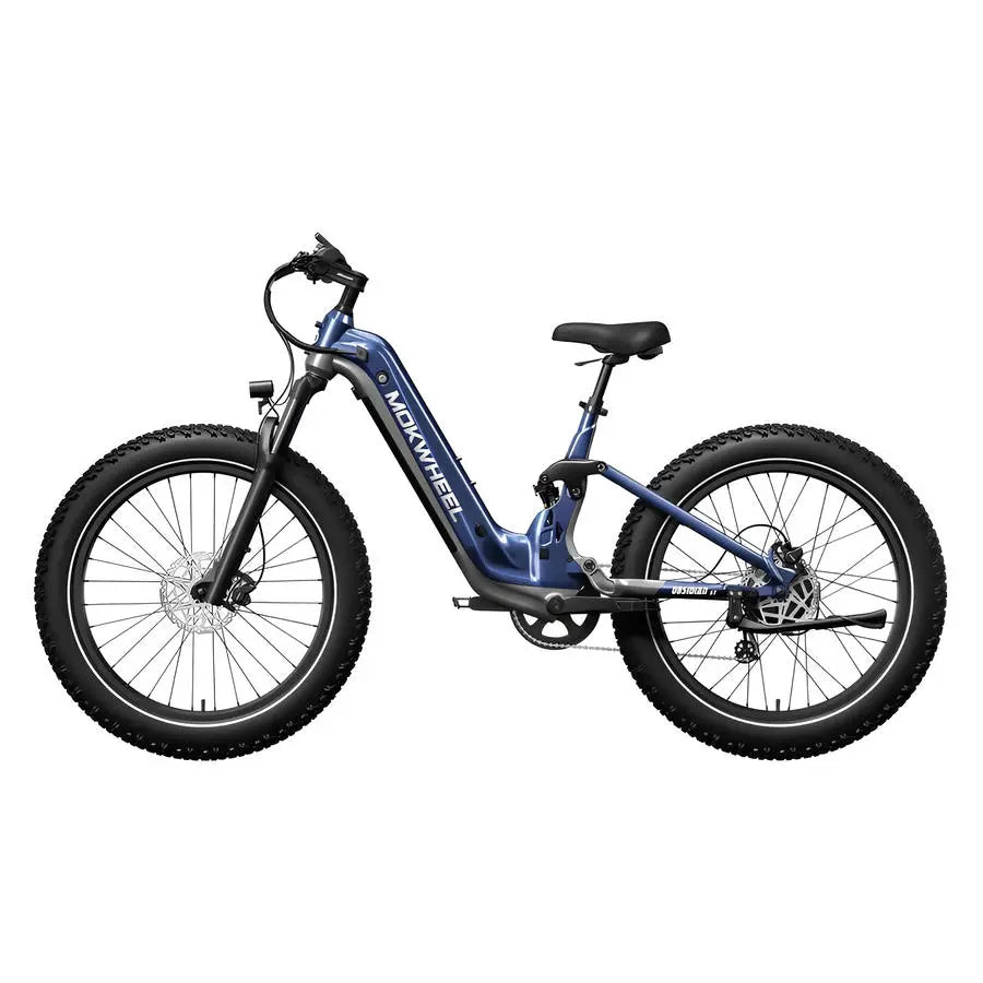 Mokwheel Obsidian ST Mountainbike Fatbike – Blauw/Grijs – 940Wh - AE-trading