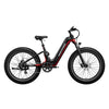 Mokwheel Obsidian ST Mountainbike Fatbike – Zwart/Rood – 940Wh - AE-trading