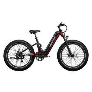 Mokwheel Obsidian ST Mountainbike Fatbike – Zwart/Rood – 940Wh - AE-trading