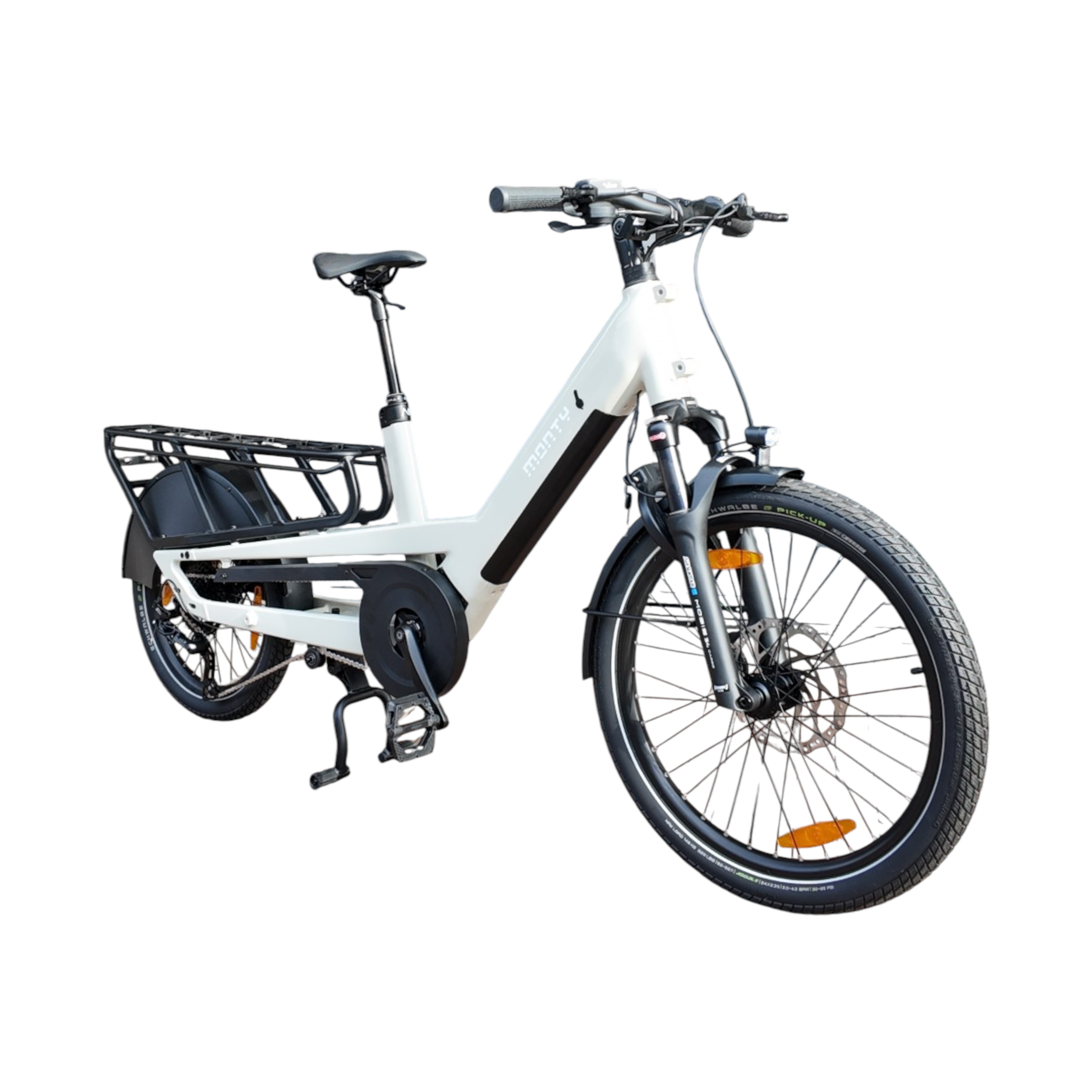 Monty Cargo V4 Rover - Wit - Elektrische Longtail - AE-trading