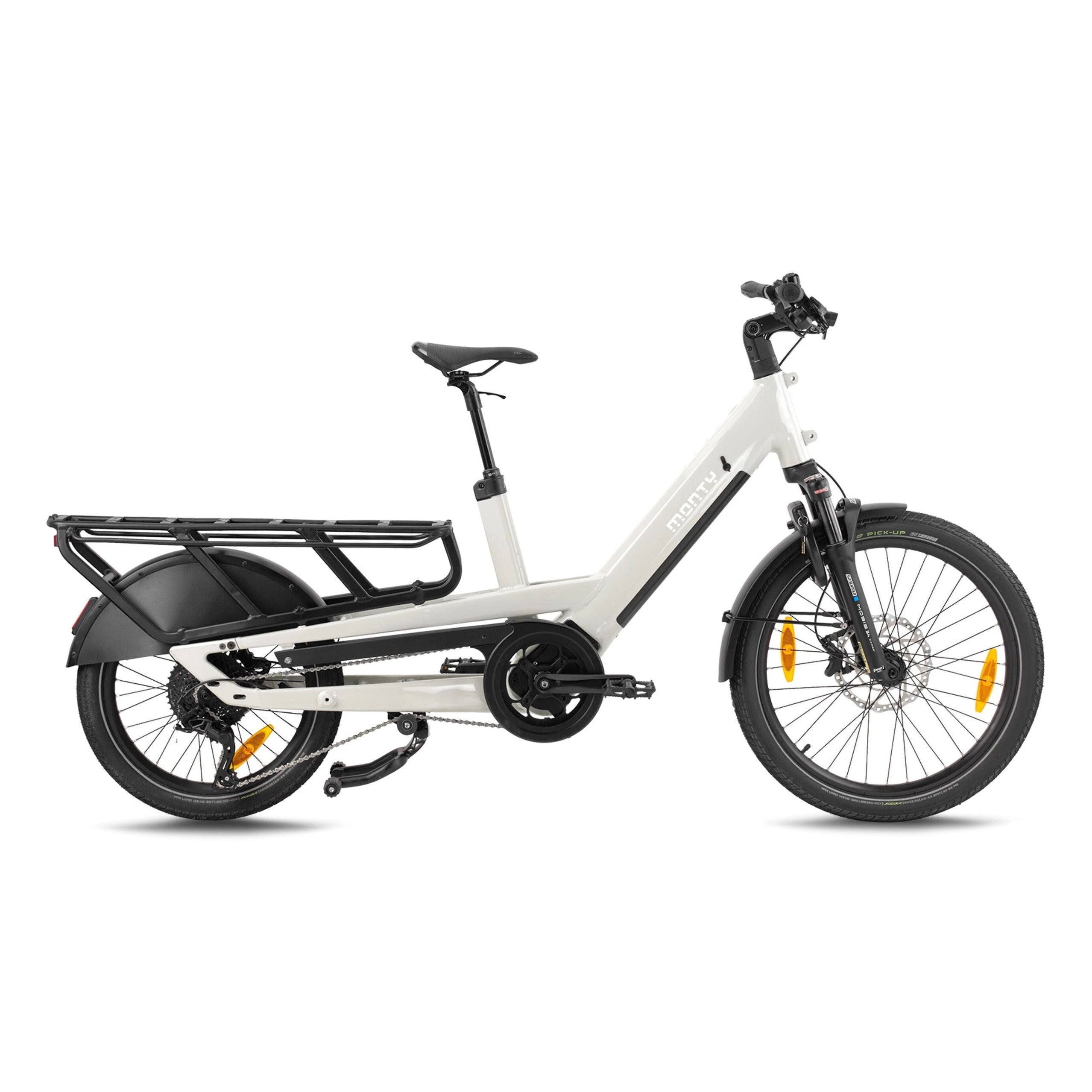 Monty Cargo V4 Rover - Wit - Elektrische Longtail - AE-trading