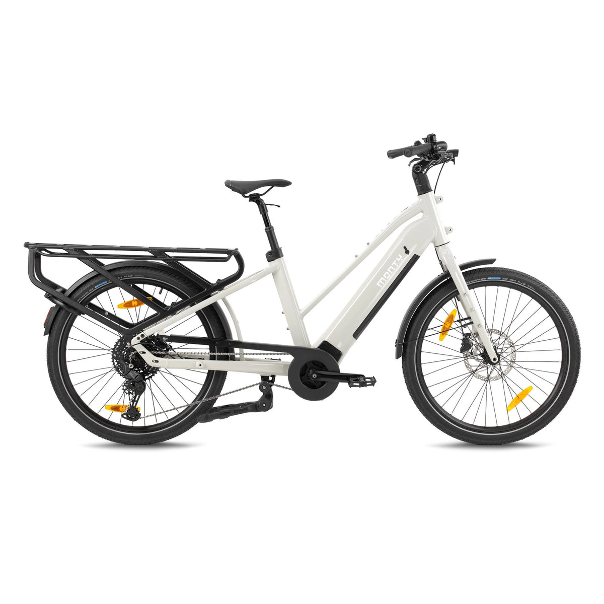Monty Cargo V8 - Elektrische Longtail - Glanzend wit - AE-trading