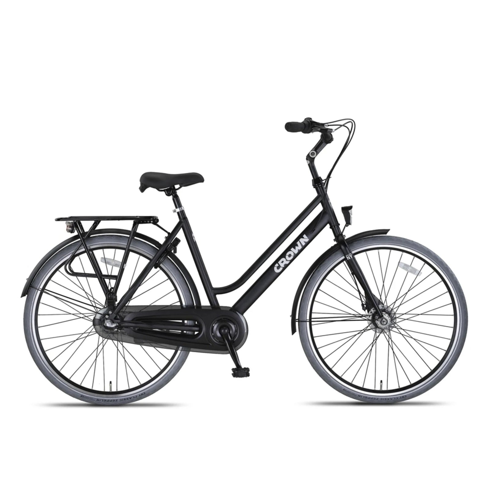 New York Plus 28 Inch - Midnight Black - 53cm - Damesfiets - AE-trading