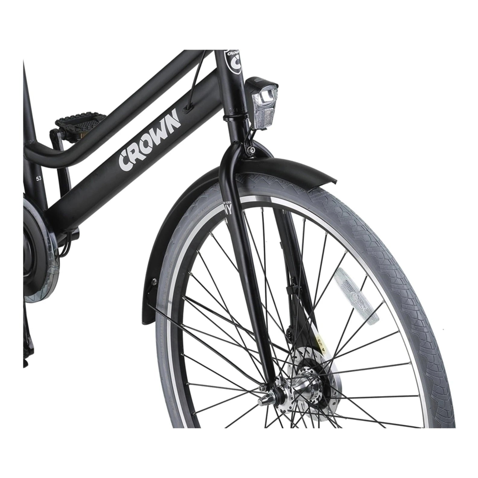 New York Plus 28 Inch - Midnight Black - 53cm - Damesfiets - AE-trading