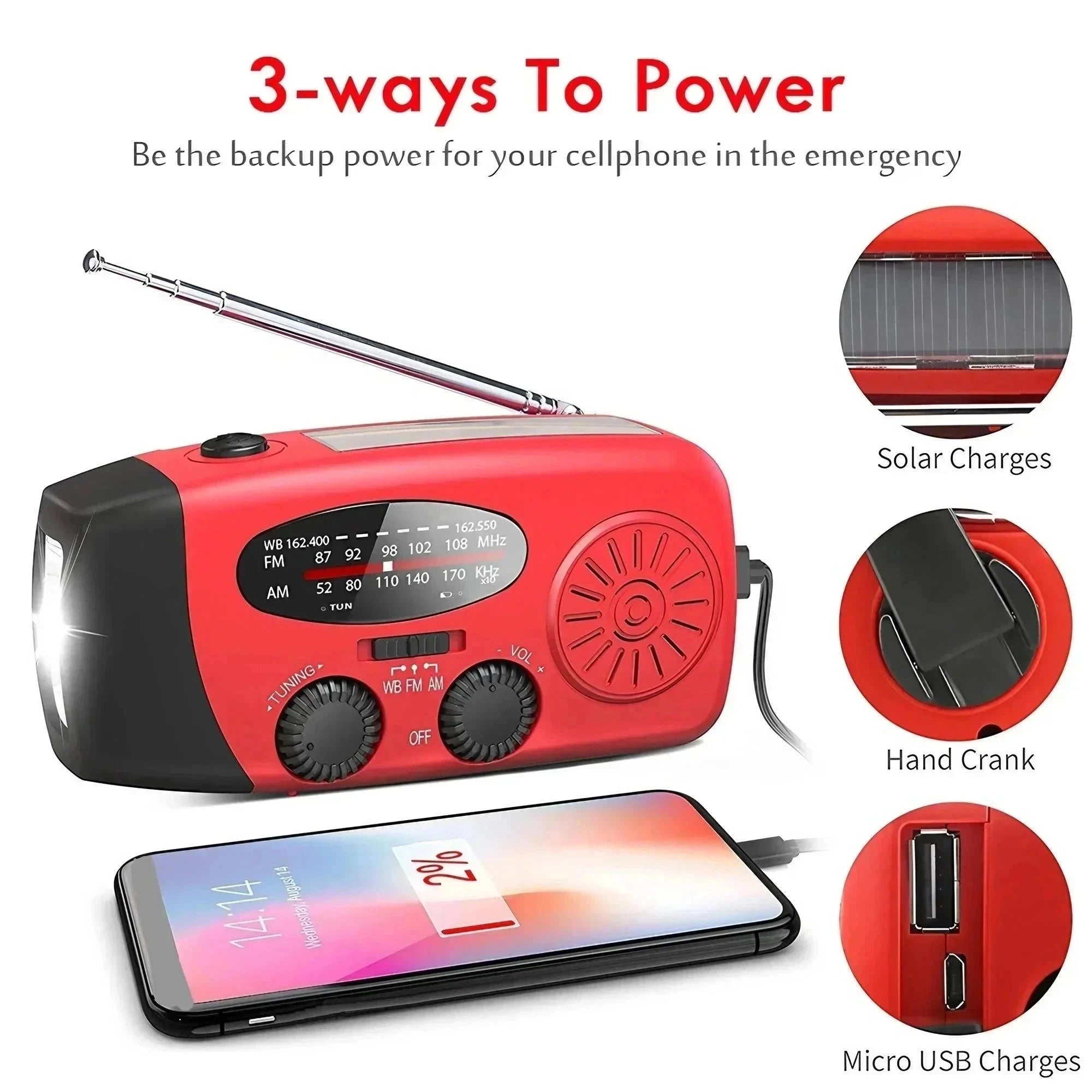 Noodpakket Compleet - Walkie Talkie - Waterfilter - Opbergzak - Solar Powerbank - Gasfornuis - Nood Radio - EHBO-kit - Isolatiedeken
