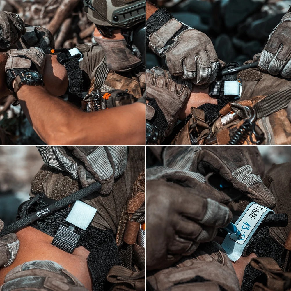 Noodpakket Rhino Rescue Trauma Kit 17pcs - Tactische IFAK Navulset voor Eerste Hulp en Overleving