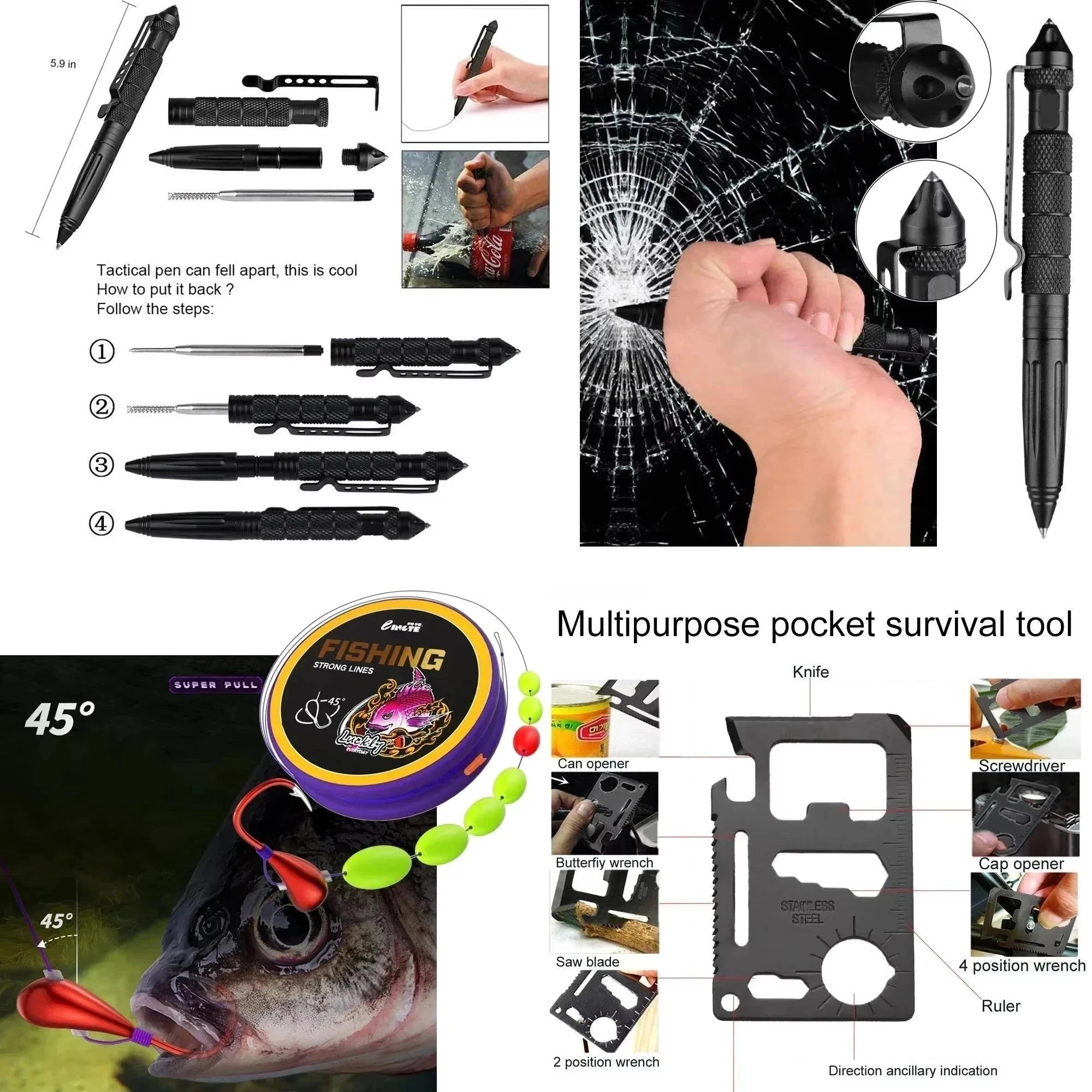 Noodrugzak Compleet Noodpakket Oorlog Rampsituatie - Zwart - Noodrantsoen - Waterfilter - Noodradio - EHBO-kit - Powerbank - Black Out Solar - AE-trading