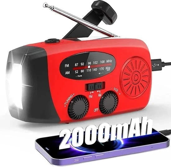 Noodrugzak Compleet Noodpakket Oorlog Rampsituatie - Zwart - Noodrantsoen - Waterfilter - Noodradio - EHBO-kit - Powerbank - Black Out Solar - AE-trading