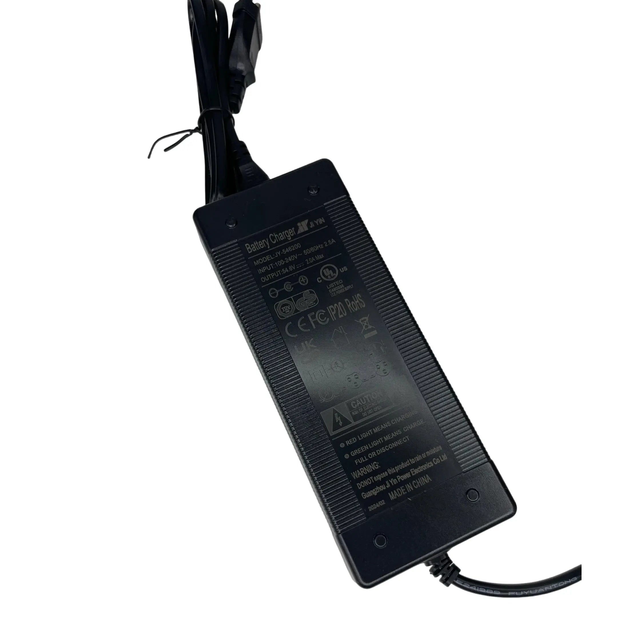 Oplader V20 Fatbike QmWheel Nieuw model 3 pins - AE-trading