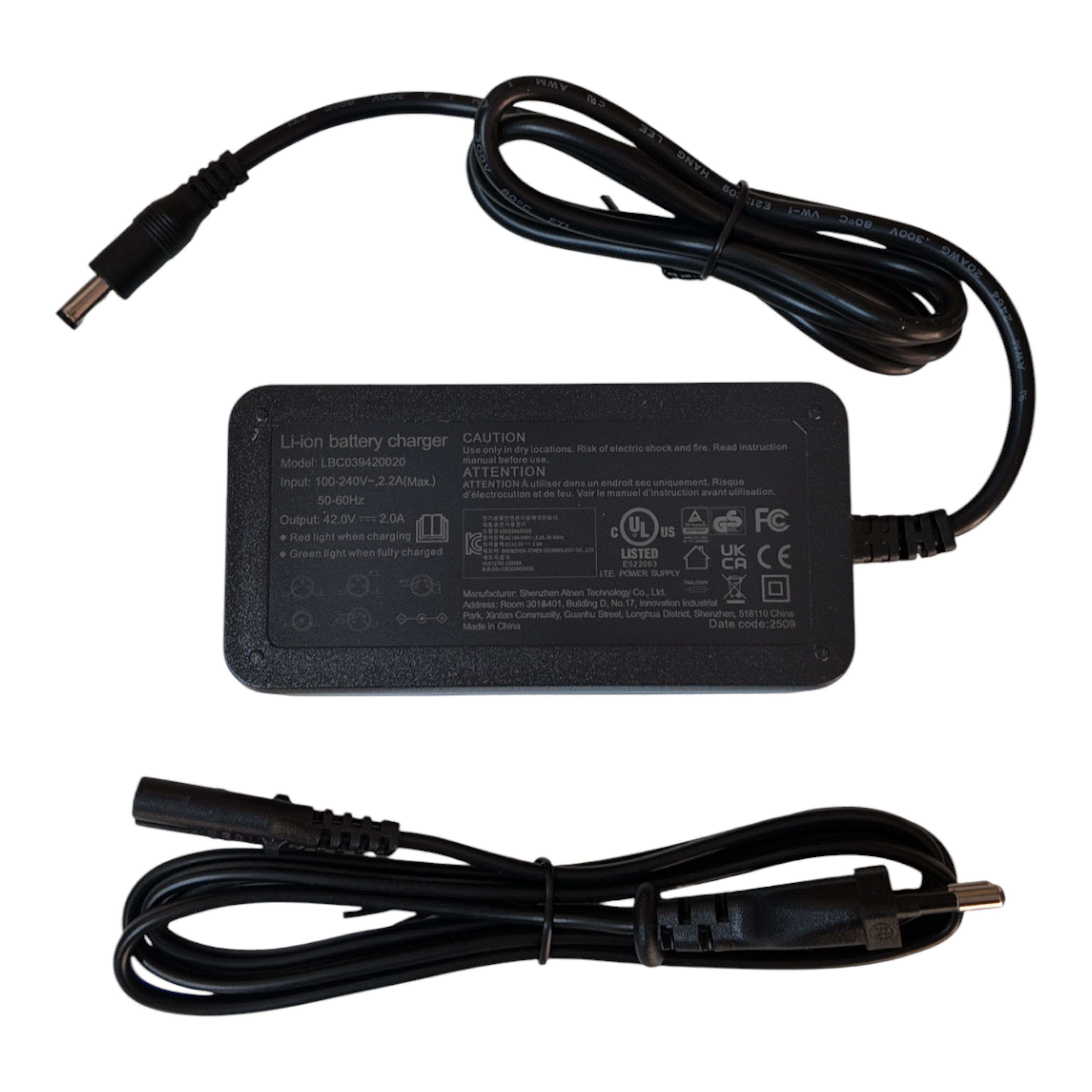 Oplader voor Ouxi C80 Mini Fatbike - AE-trading