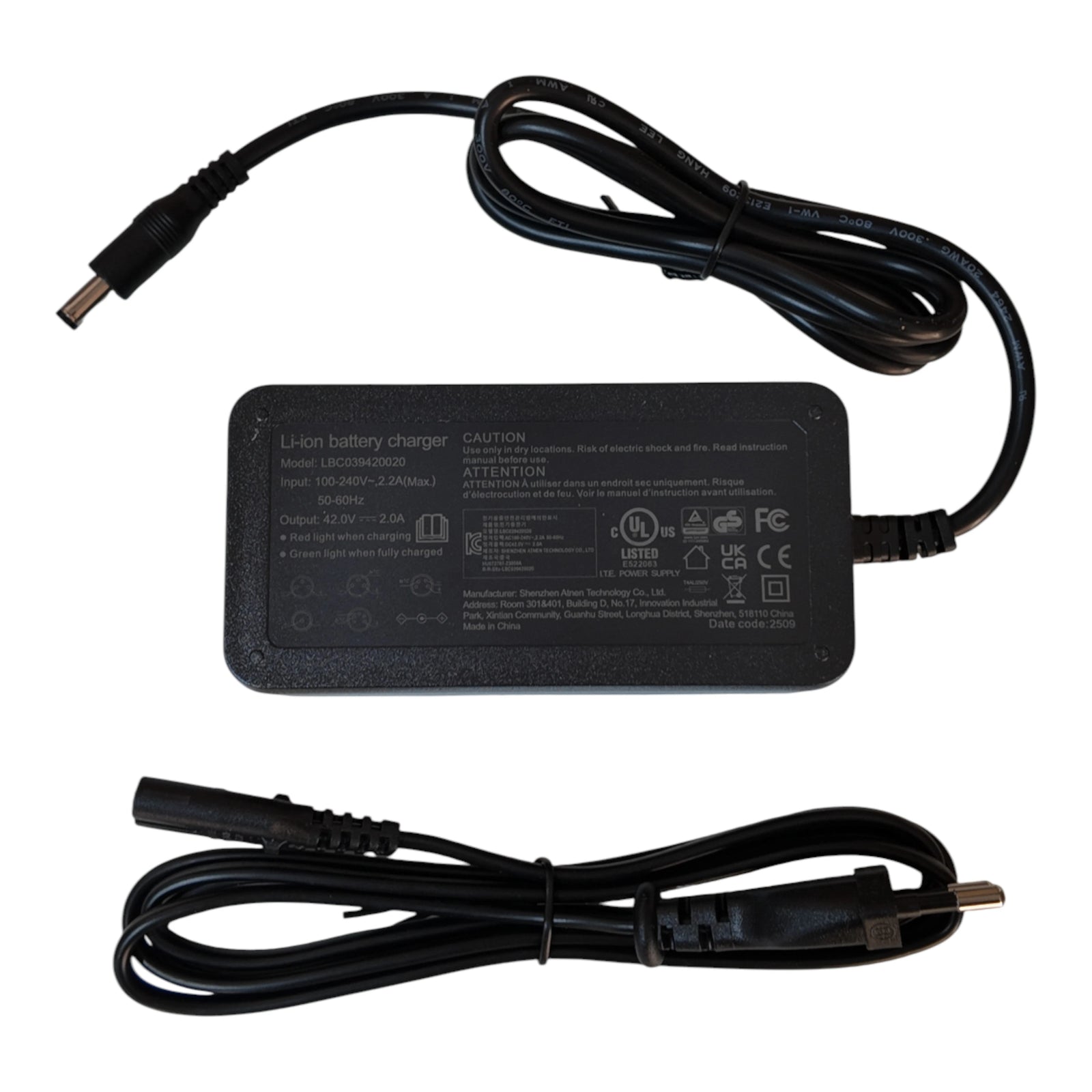 Oplader voor Ouxi C80 Mini Fatbike - AE-trading