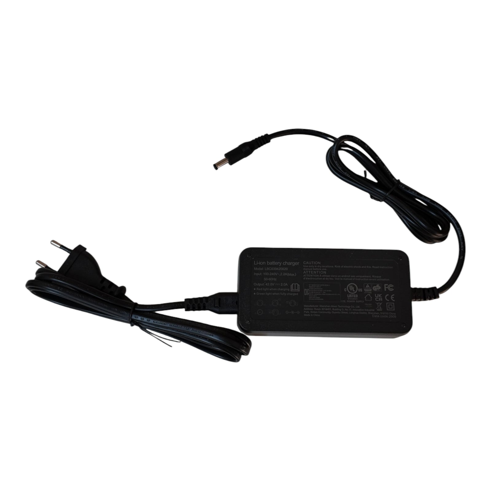 Oplader voor Ouxi C80 Mini Fatbike - AE-trading