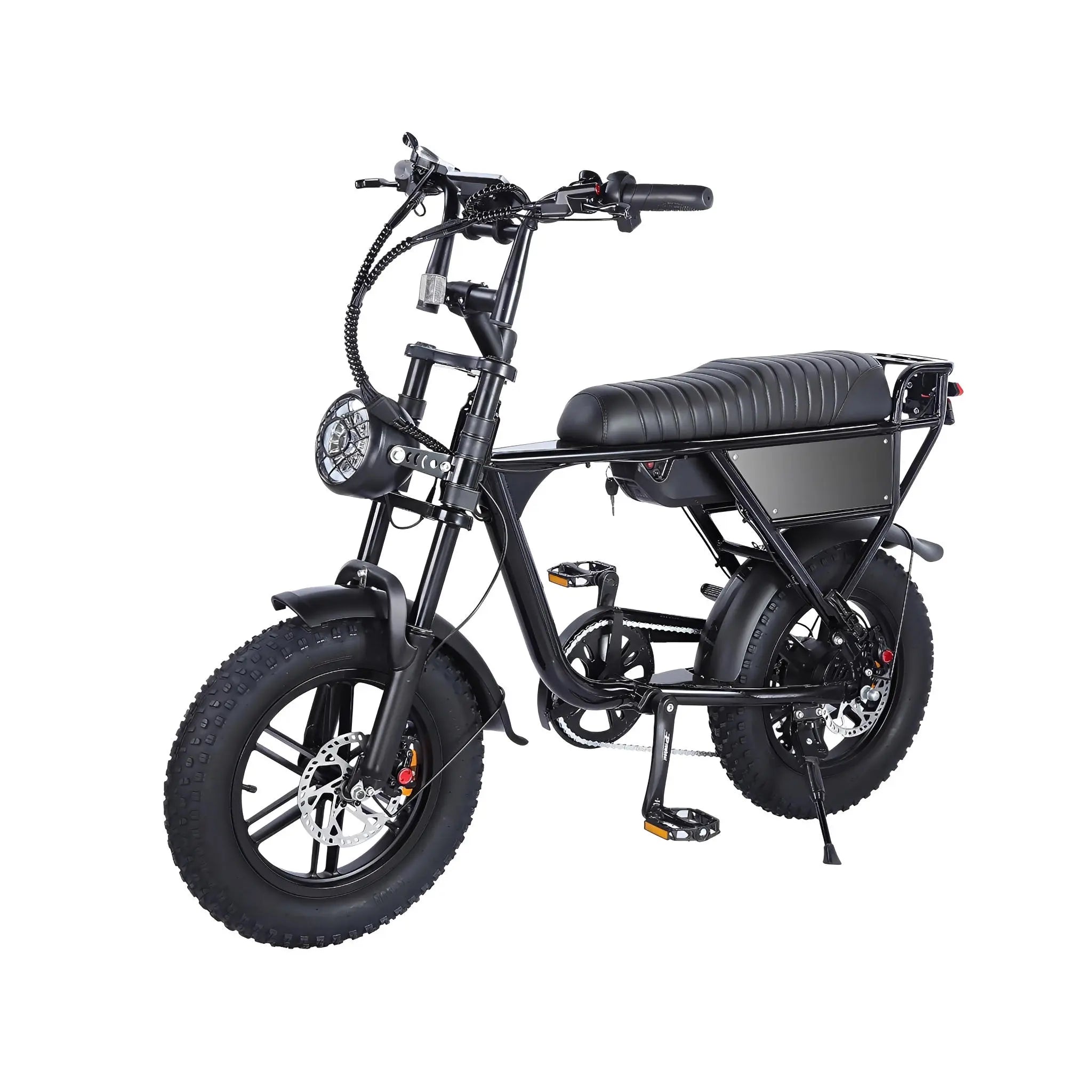 Ouxi C63 Mini Fatbike - Kinderfatbike - Zwart - 16x4 inch - Accu 36V (10.5Ah) - 250W Motor - Shimano 7 Versnellingen - Hydraulische Remmen - AE-trading