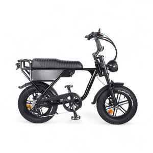 Ouxi C63 Mini Fatbike - Kinderfatbike - Zwart - 16x4 inch - Accu 36V (10.5Ah) - 250W Motor - Shimano 7 Versnellingen - Hydraulische Remmen - AE-trading