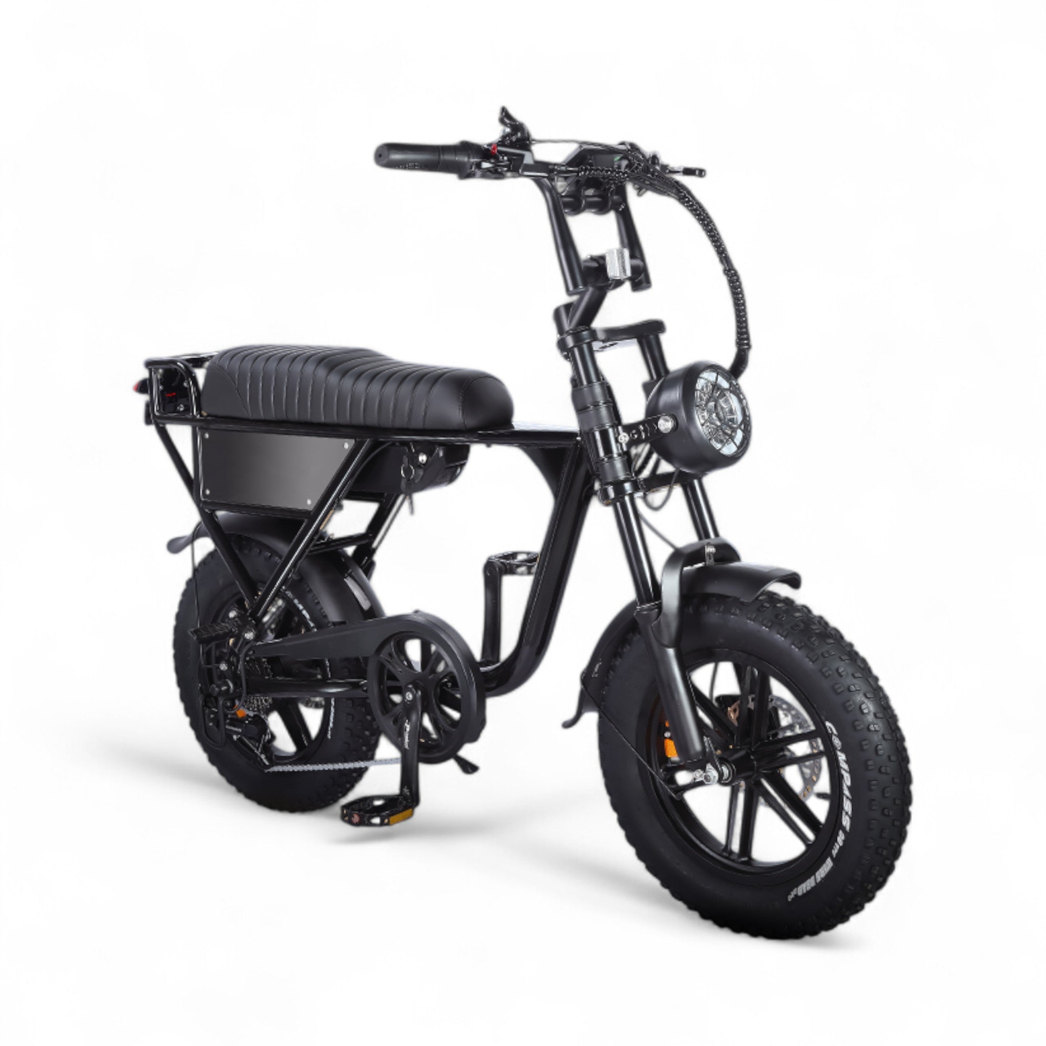 Ouxi C63 Mini Fatbike - Kinderfatbike - Zwart - 16x4 inch - Accu 36V (10.5Ah) - 250W Motor - Shimano 7 Versnellingen - Hydraulische Remmen - AE-trading