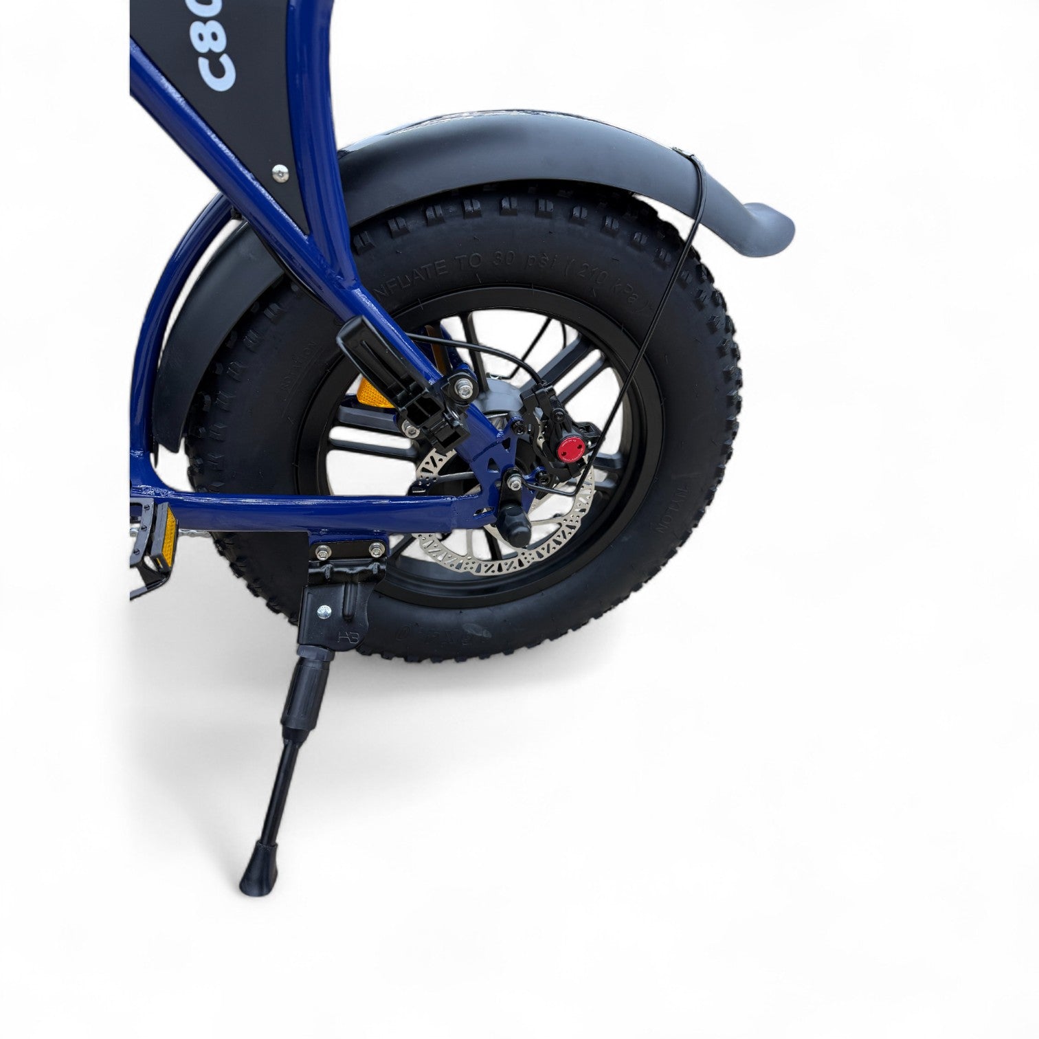 Ouxi C80 Mini Fatbike Candy Blue met Hydraulische Remmen - AE-trading