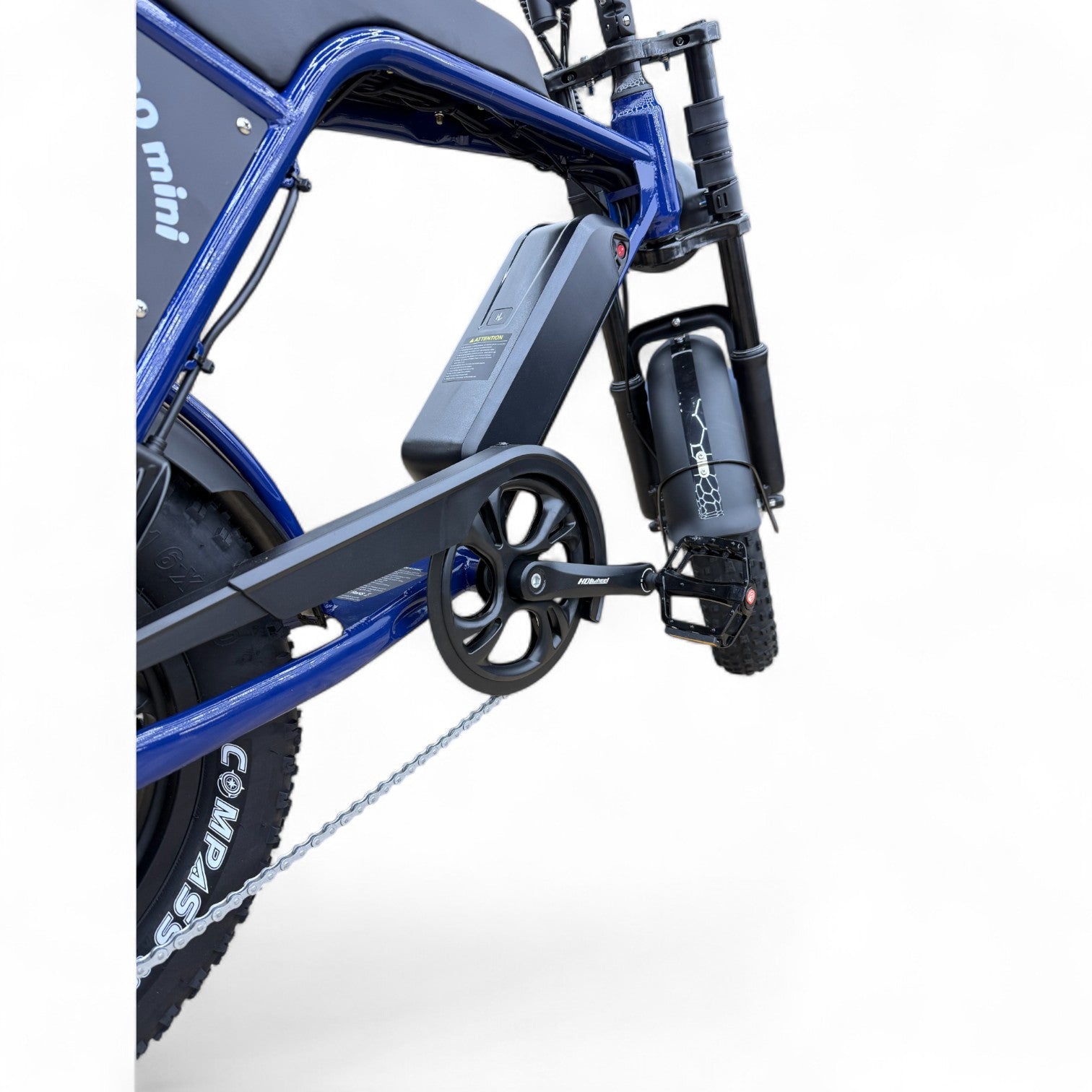 Ouxi C80 Mini Fatbike Candy Blue met Hydraulische Remmen - AE-trading