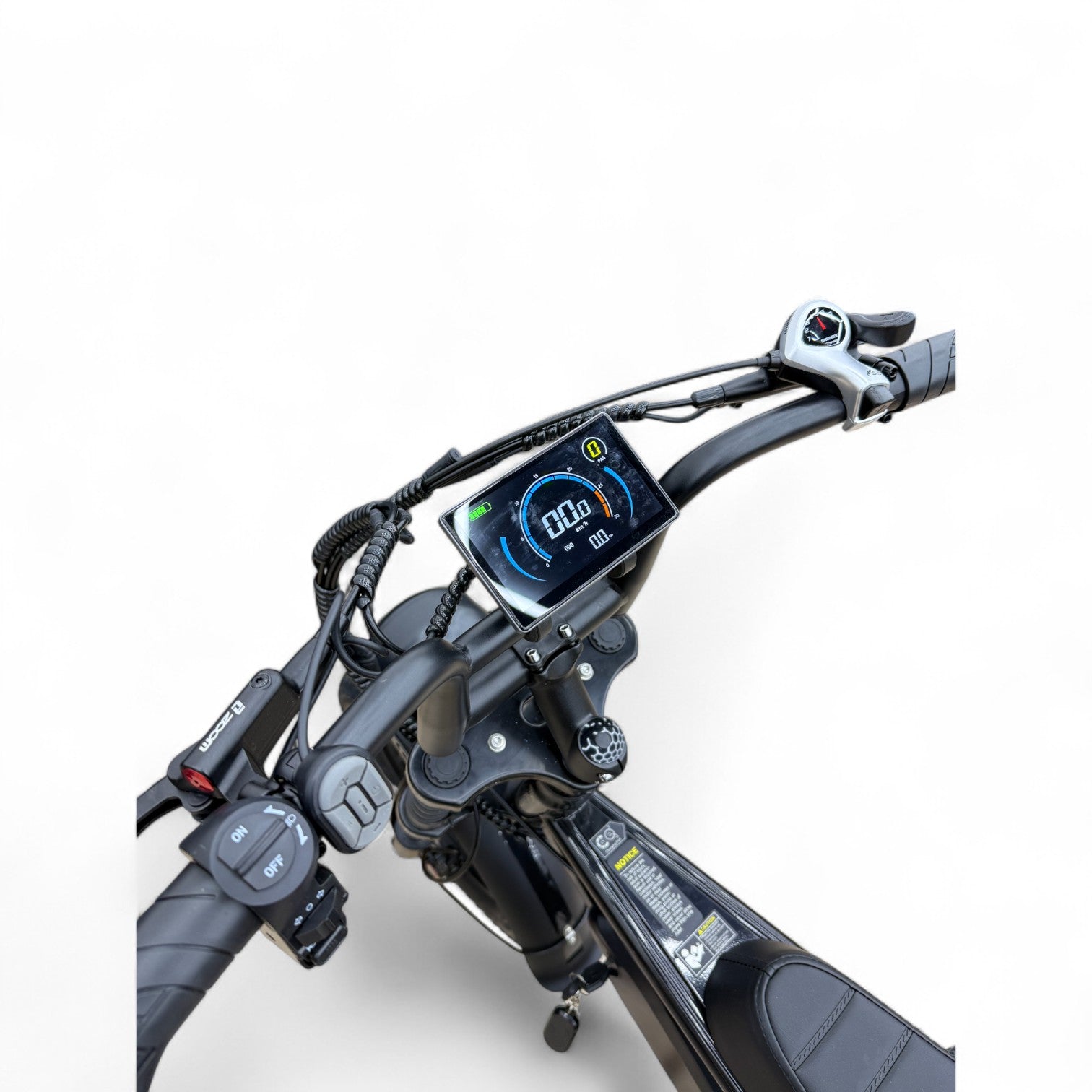 Ouxi C80 Mini Fatbike Glans Zwart met Hydraulische Remmen - AE-trading