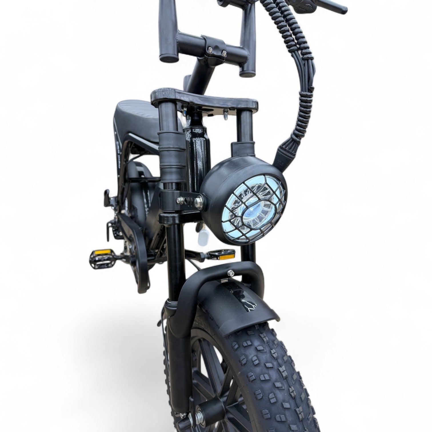 Ouxi C80 Mini Fatbike Glans Zwart met Hydraulische Remmen - AE-trading