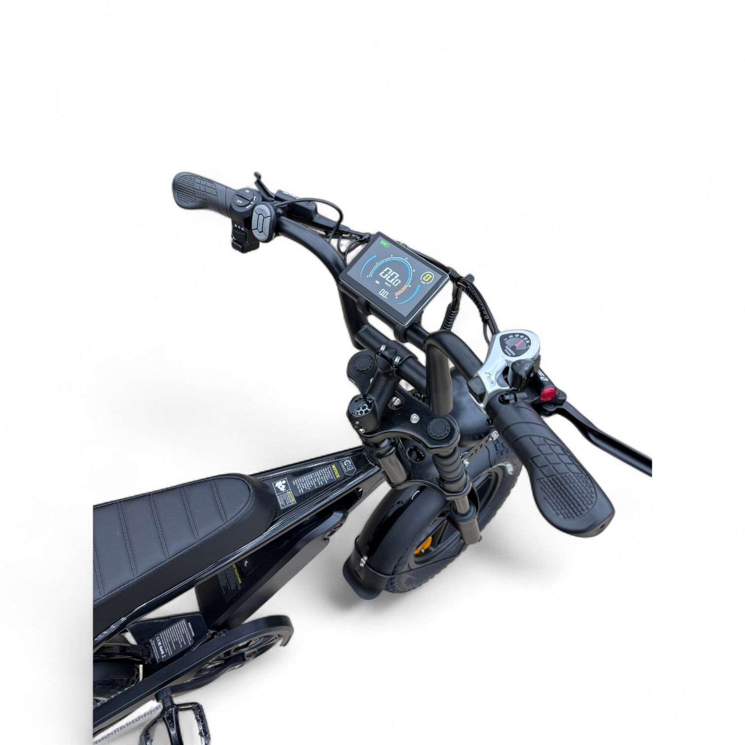 Ouxi C80 Mini Fatbike Glans Zwart met Hydraulische Remmen - AE-trading
