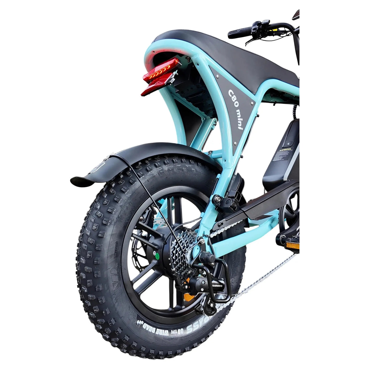 Ouxi C80 Mini Fatbike - Lichtblauw - 2026 - AE-trading