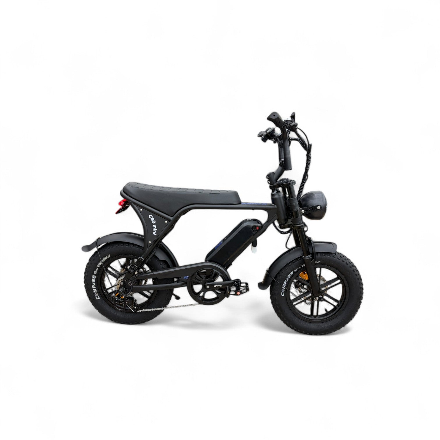 Ouxi C80 Mini Fatbike Mat Zwart