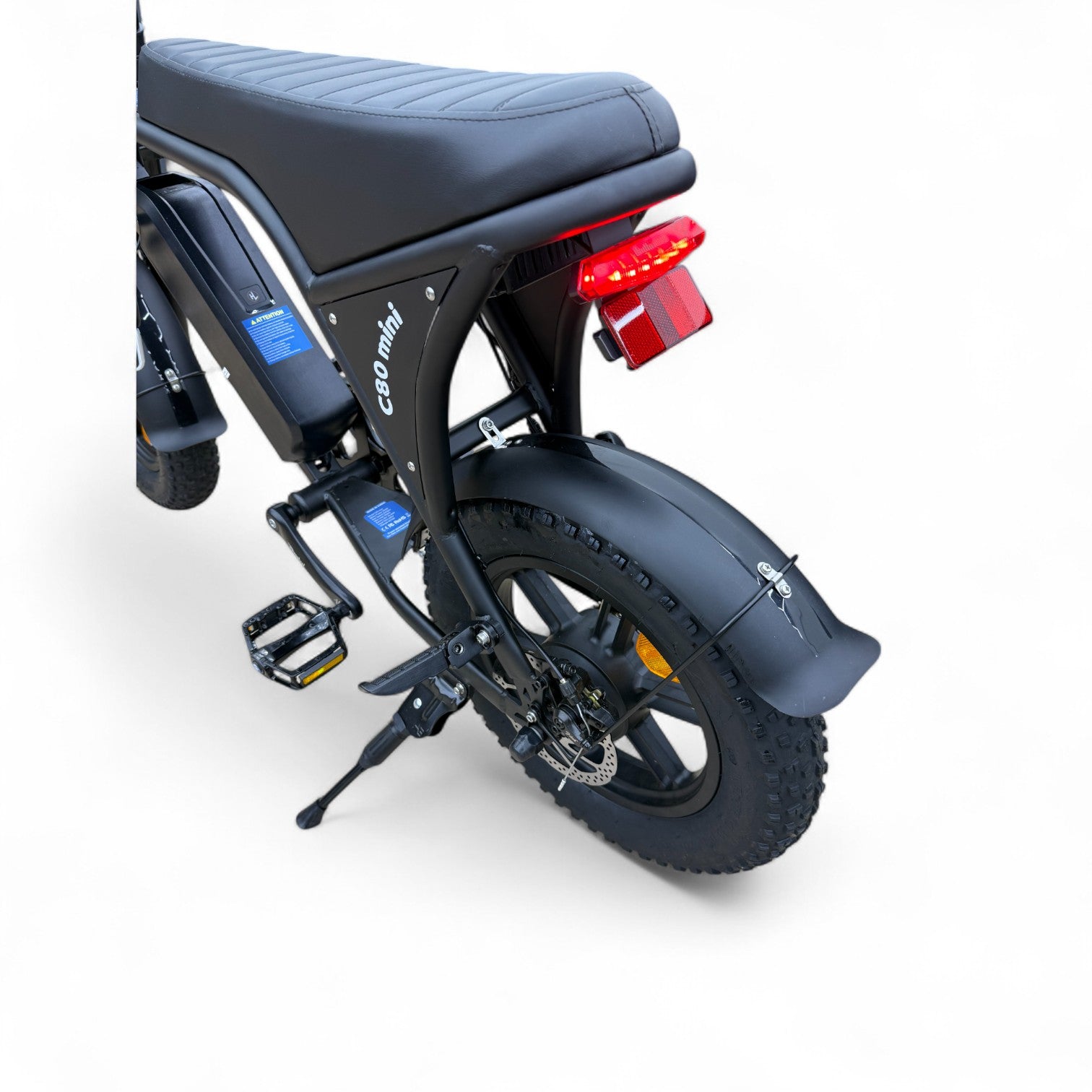 Ouxi C80 Mini Fatbike Mat Zwart