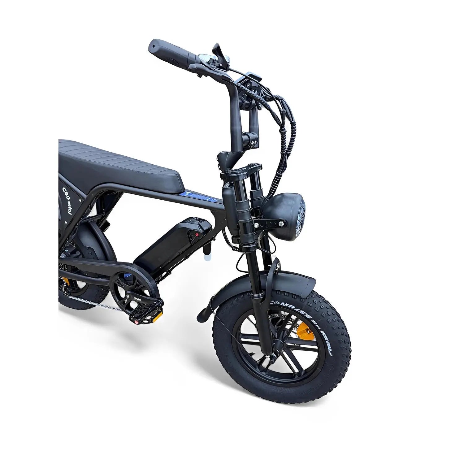 Ouxi C80 Mini Fatbike Mat Zwart - AE-trading