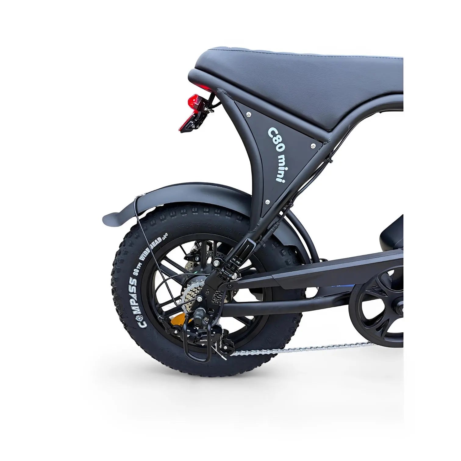 Ouxi C80 Mini Fatbike Mat Zwart - AE-trading