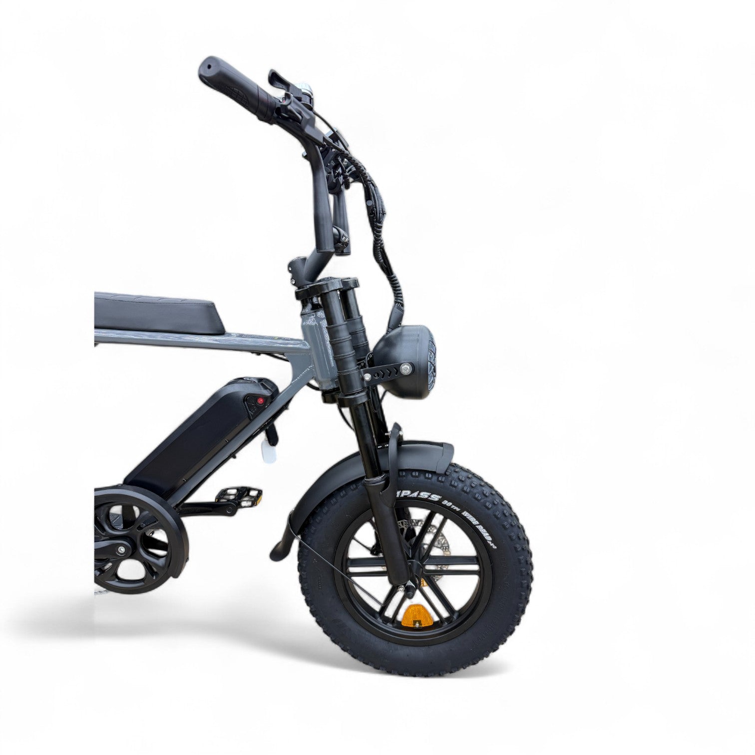 Ouxi C80 Mini Fatbike Nardo Grey met Hydraulische Remmen - AE-trading