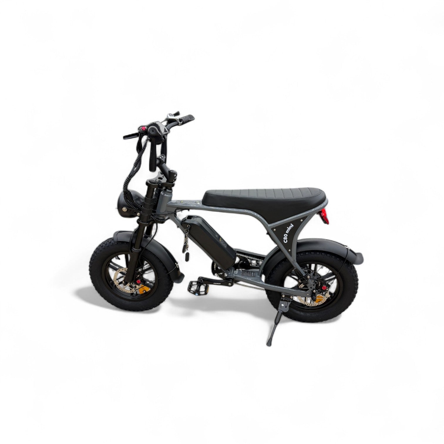 Ouxi C80 Mini Fatbike Nardo Grey met Hydraulische Remmen - AE-trading