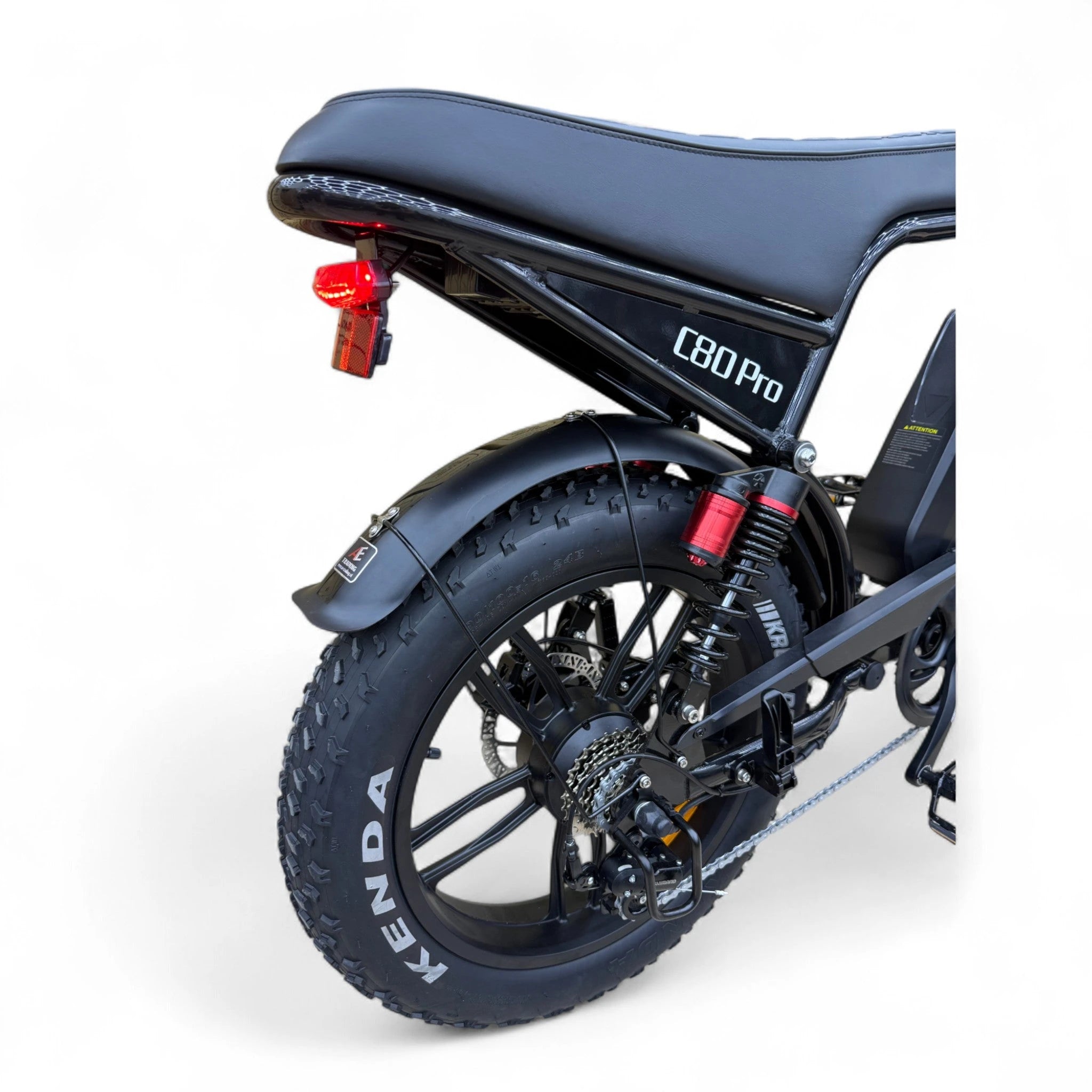 Ouxi C80 Pro Fatbike Zwart met Hydraulische Remmen - AE-trading