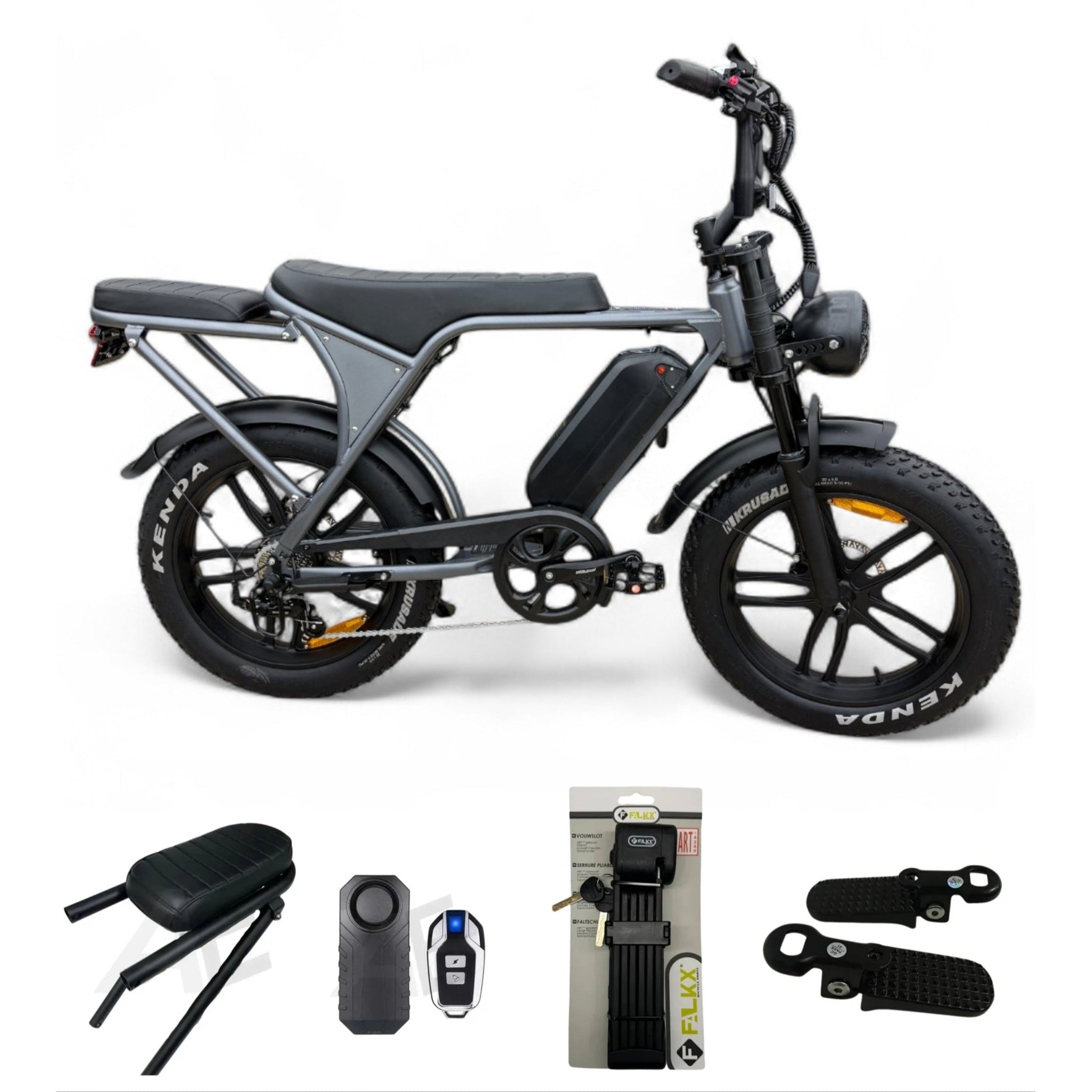 Ouxi C80 V8 5.0 Fatbike Space Grey met Hydraulische Remmen 2025