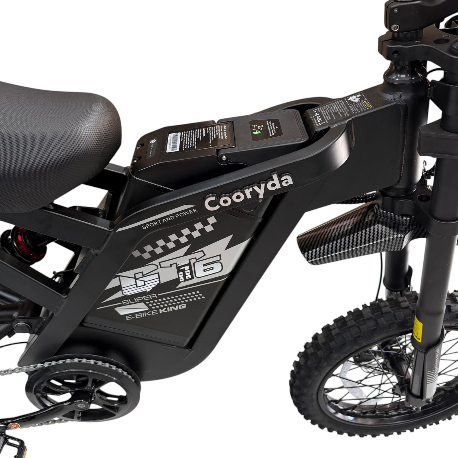 Ouxi GT16 Mini Fatbike - Zwart - Skinnybike - AE-trading