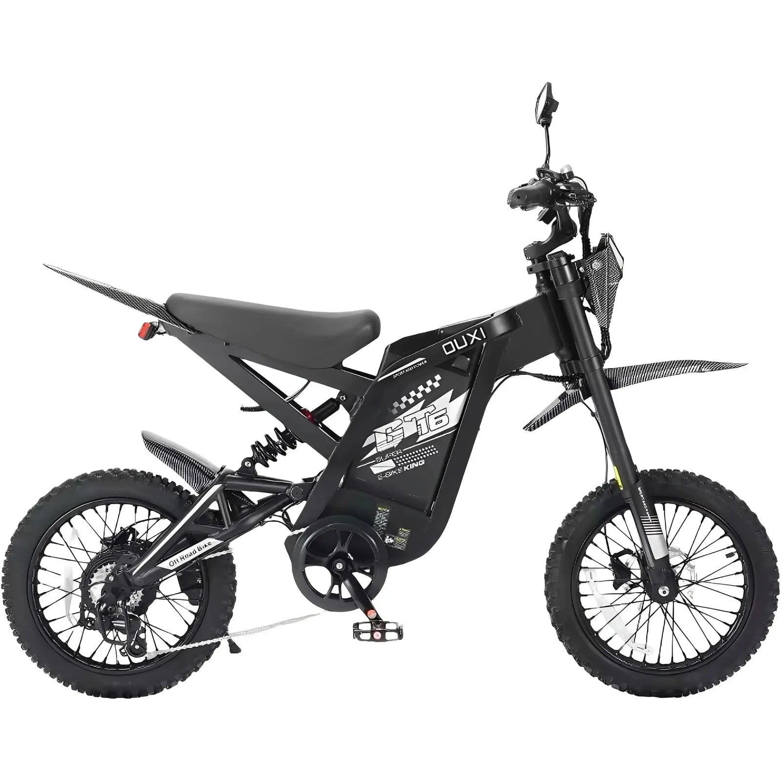 Ouxi GT16 Mini Fatbike - Zwart - Skinnybike - AE-trading