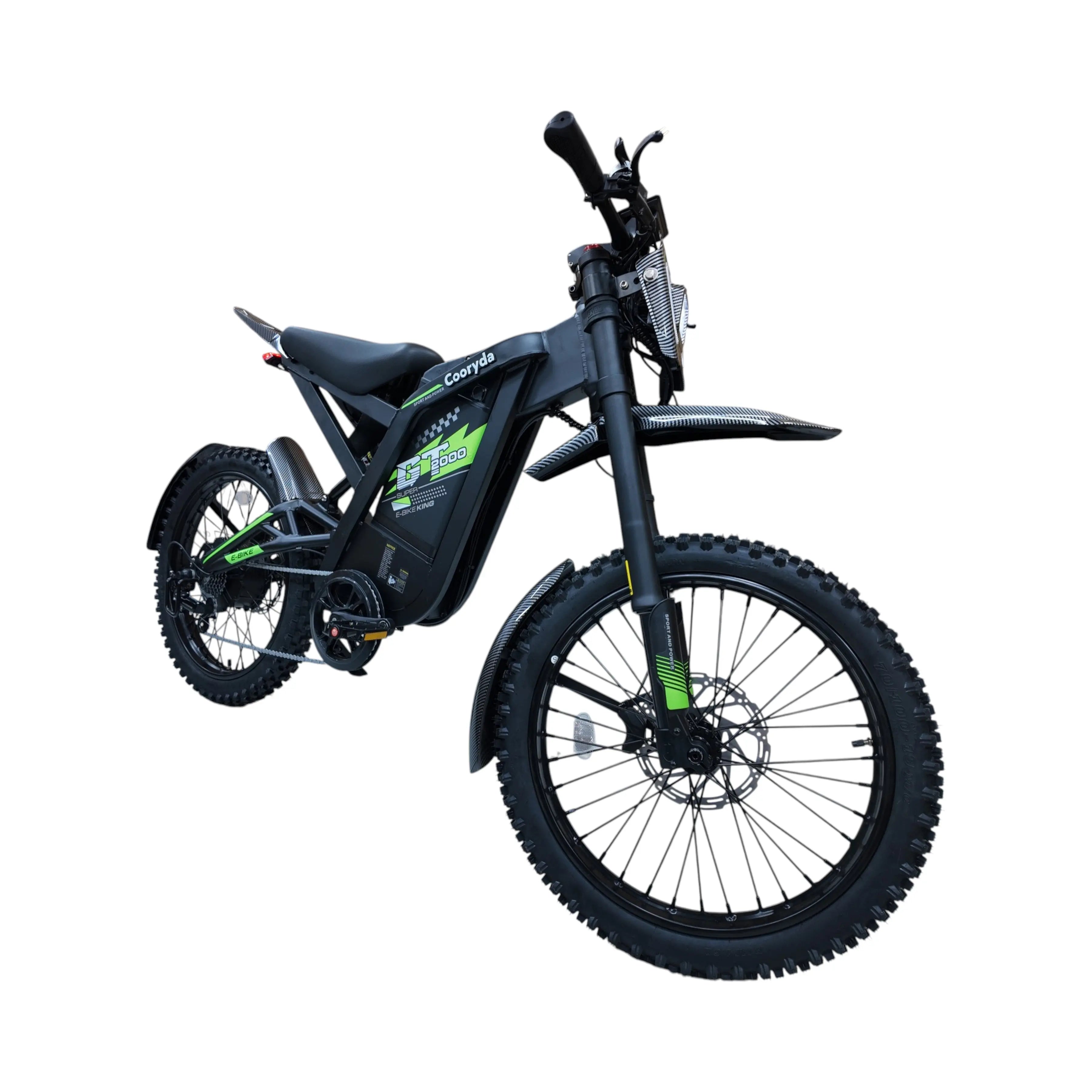 Ouxi GT2000 Fatbike – Zwart/Groen - Skinnybike - AE-trading