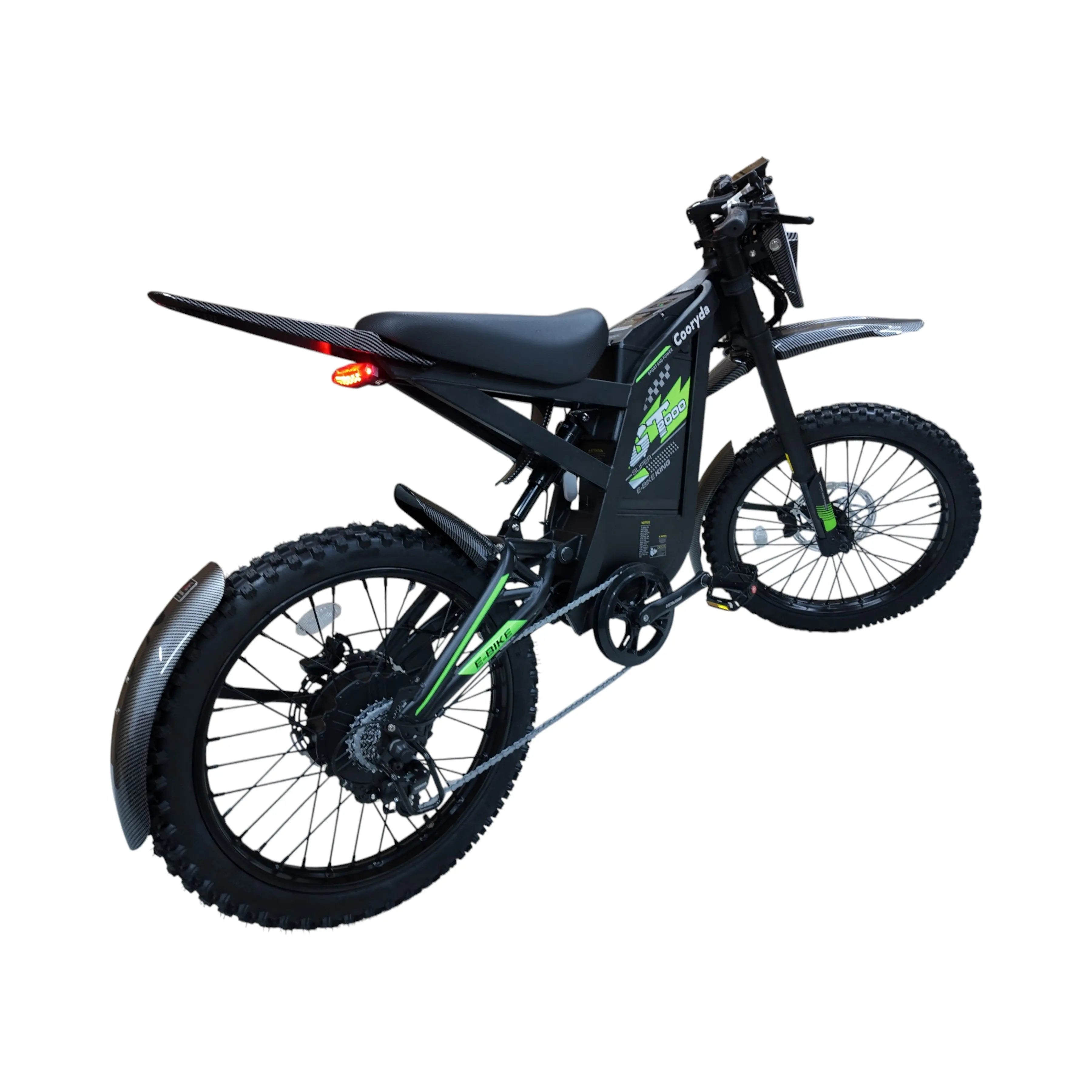 Ouxi GT2000 Fatbike – Zwart/Groen - Skinnybike - AE-trading