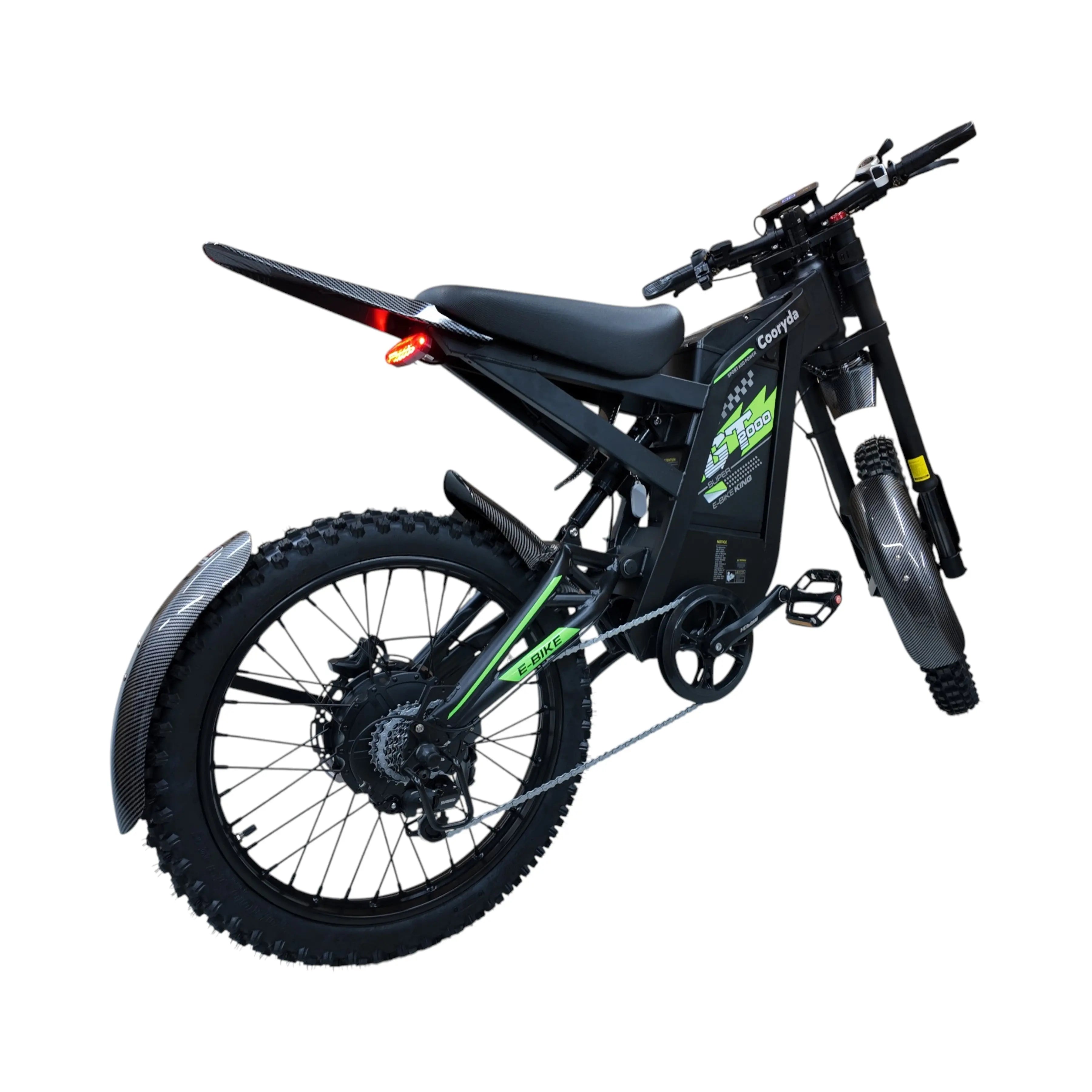 Ouxi GT2000 Fatbike – Zwart/Groen - Skinnybike - AE-trading