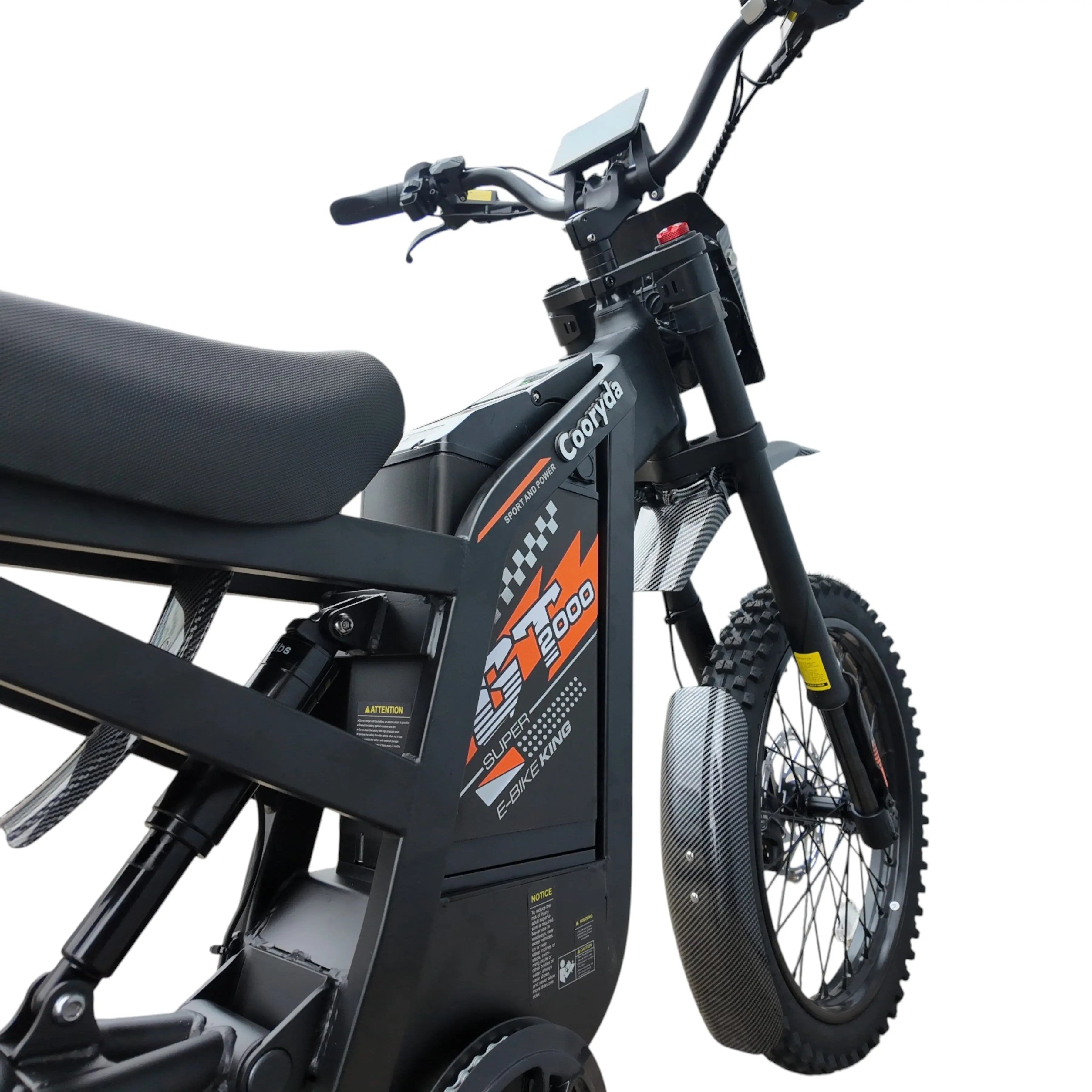 Ouxi GT2000 Fatbike – Zwart/Oranje - Skinnybike - AE-trading