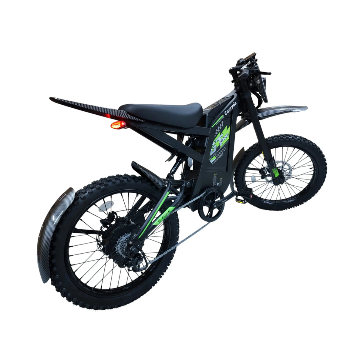 Ouxi GT2000 Fatbike – Zwart/Groen - Skinnybike - AE-trading